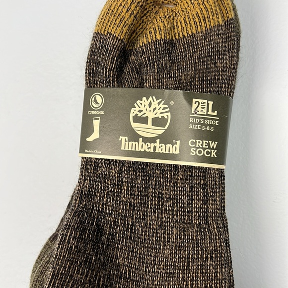 Timberland kids wool blend crew socks NWT 2 pack - Picture 2 of 6